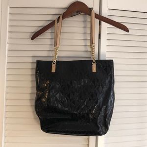 Michael Kors Black Patent Tote